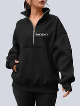 Load image into Gallery viewer, Smax Snax- GIDC- Oversized Quarter Zip Sweatshirt
