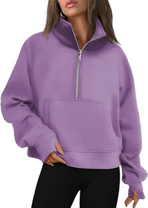 SME/DRF - Cropped Quarter Zip Sweatshirt