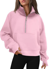 Load image into Gallery viewer, RLP - Cropped Quarter Zip Sweatshirt
