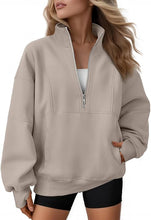 Load image into Gallery viewer, Smax Snax- GIDC- Oversized Quarter Zip Sweatshirt
