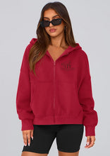 Load image into Gallery viewer, Finer Points Farm- GIDC- Full Zip Hooded Sweatshirt
