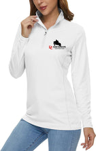 Load image into Gallery viewer, DCET - GIDC- Women's Long Sleeve 1/4 Zip Sunshirt
