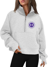 Load image into Gallery viewer, HPE - Cropped Quarter Zip Sweatshirt
