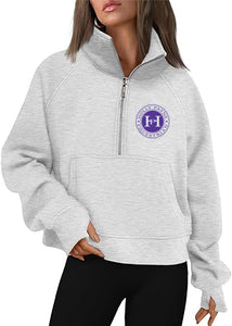 HPE - Cropped Quarter Zip Sweatshirt