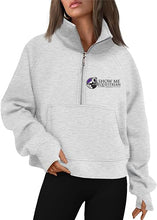 Load image into Gallery viewer, SME/DRF - Cropped Quarter Zip Sweatshirt
