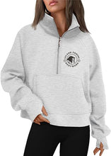 Load image into Gallery viewer, IEB - Cropped Quarter Zip Sweatshirt
