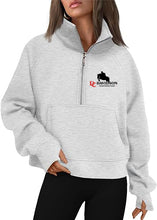 Load image into Gallery viewer, DCET - Cropped Quarter Zip Sweatshirt
