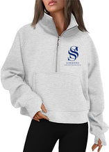 Load image into Gallery viewer, Simmons Sporthorses - Cropped Quarter Zip Sweatshirt
