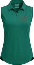 Load image into Gallery viewer, Finer Points Farm- GIDC- Ladies Sleeveless 1/4 Zip Collared Polo Shirt
