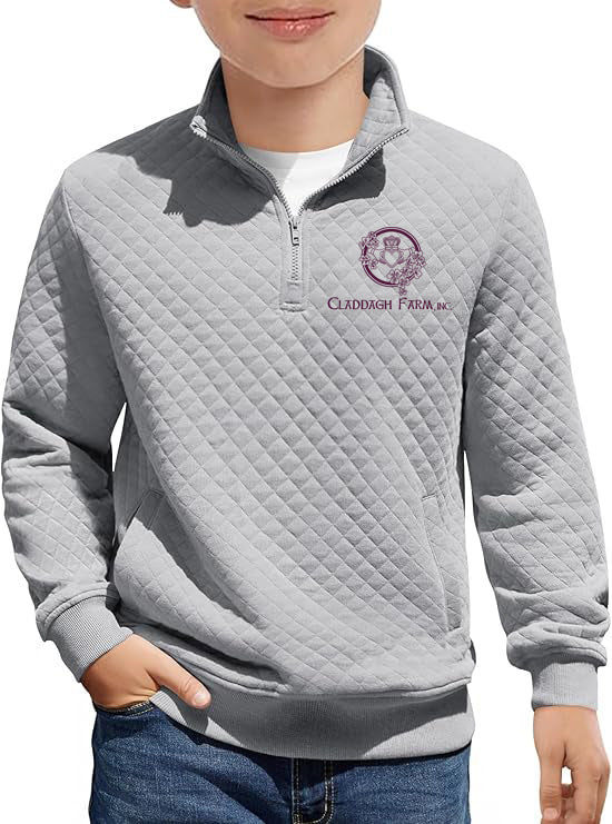Claddagh Farm - GIDC- YOUTH- Quilted Quarter Zip