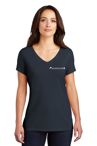 Applewood Farm- District- Women's V Neck T Shirt