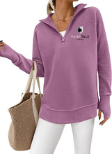 Load image into Gallery viewer, Fairy Tale Farms - GIDC- Womens Quarter Zip Ribbed Pullover
