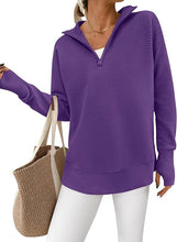 Load image into Gallery viewer, Lennox Dressage - GIDC- Womens Quarter Zip Ribbed Pullover
