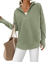 Load image into Gallery viewer, Lennox Dressage - GIDC- Womens Quarter Zip Ribbed Pullover

