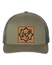 Load image into Gallery viewer, WSM- Richardson Print - Leather Patch- Trucker Hat
