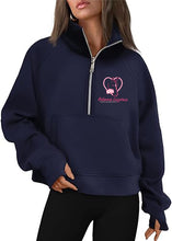 Load image into Gallery viewer, RLP - Cropped Quarter Zip Sweatshirt
