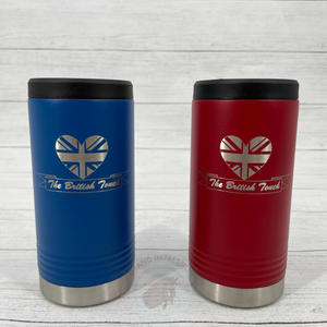 Royal Blue & Red- The British Touch LLC- Skinny Can Cooler