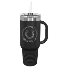 Load image into Gallery viewer, McSoley Equestrian- Laser Engraved- 40 Oz Insulated Tumbler with Handle
