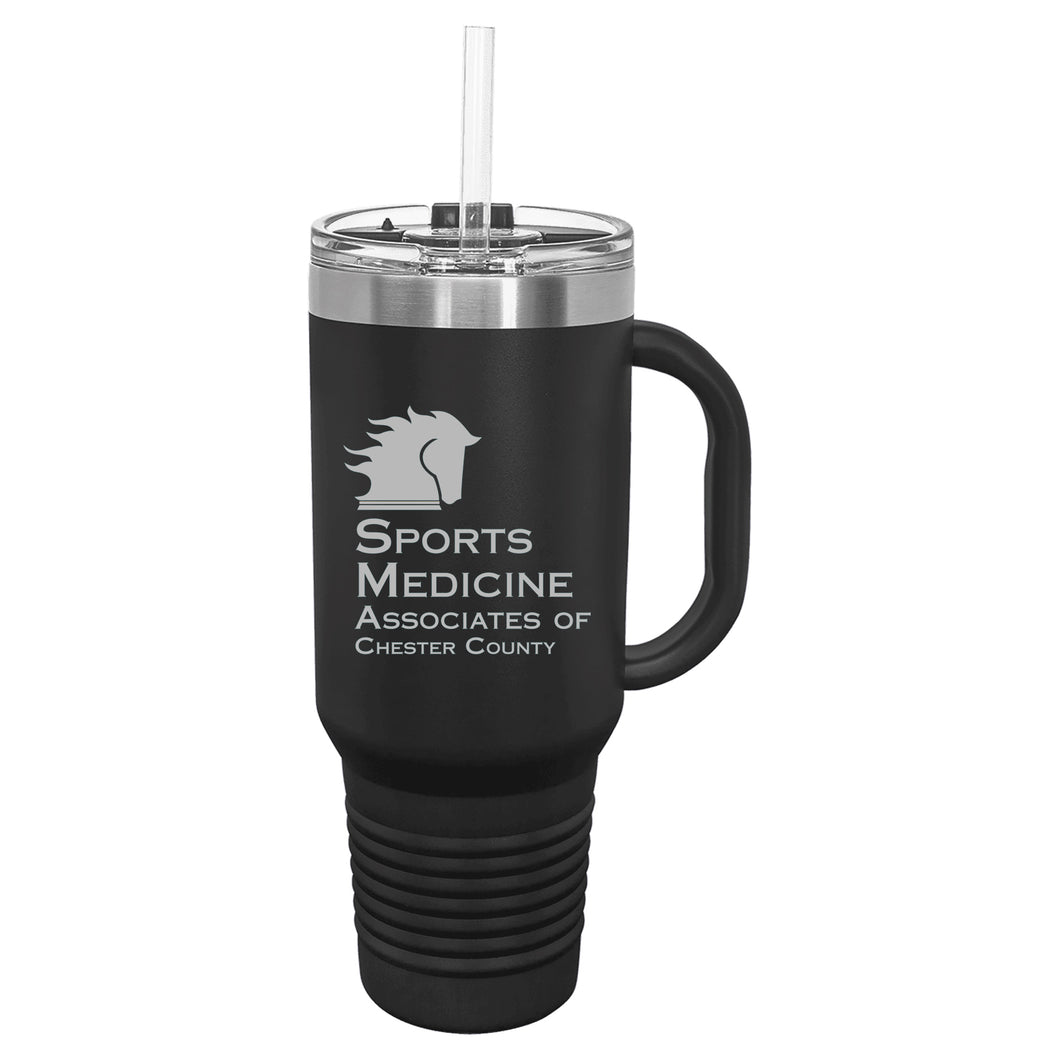 SMACC - Laser Engraved- 40 Oz Insulated Tumbler with Handle