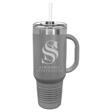 Load image into Gallery viewer, Simmons Sporthorses- Laser Engraved- 40 Oz Insulated Tumbler with Handle
