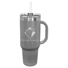 Load image into Gallery viewer, Victory Stables- Laser Engraved- 40 Oz Insulated Tumbler with Handle
