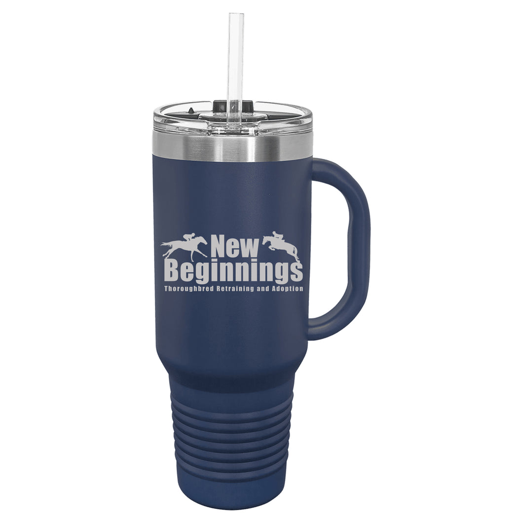 NBOTTB- Laser Engraved- 40 Oz Insulated Tumbler with Handle