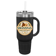 Load image into Gallery viewer, Smax Snax- PRINTED- 40 Oz Insulated Tumbler with Handle
