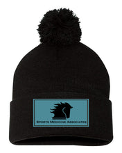 Load image into Gallery viewer, SMACC- Leather Patch- Winter Pom Hat
