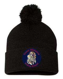 GDRS- Full Color Leather Patch- Winter Pom Hat