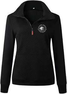 IEB- GIDC- Ladies Quilted 1/4 Zip Sweatshirt