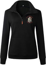 Load image into Gallery viewer, GDRS - GIDC- Ladies Quilted 1/4 Zip Sweatshirt
