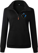 Load image into Gallery viewer, Victory Stables - GIDC- Ladies Quilted 1/4 Zip Sweatshirt
