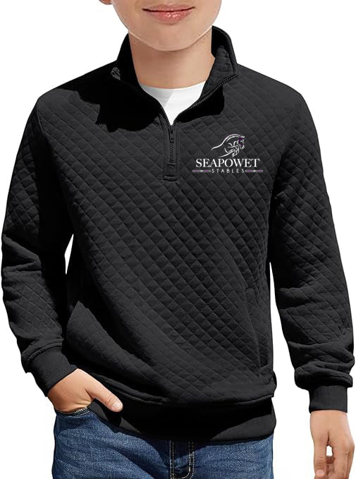 Seapowet Stables- GIDC- YOUTH- Quilted Quarter Zip