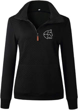 Load image into Gallery viewer, CSLLC - GIDC- Ladies Quilted 1/4 Zip Sweatshirt
