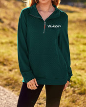 Load image into Gallery viewer, Smax Snax - GIDC- Ladies Quilted 1/4 Zip Sweatshirt
