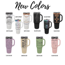 Load image into Gallery viewer, IEB&amp;O- Laser Engraved- 40 Oz Insulated Tumbler with Handle
