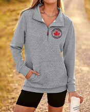 Load image into Gallery viewer, JTE - GIDC- Ladies Quilted 1/4 Zip Sweatshirt
