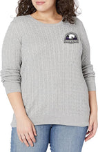 Load image into Gallery viewer, SME/DRF- GIDC- Women&#39;s Essential Lightweight Long-Sleeve Cable Crewneck Sweater
