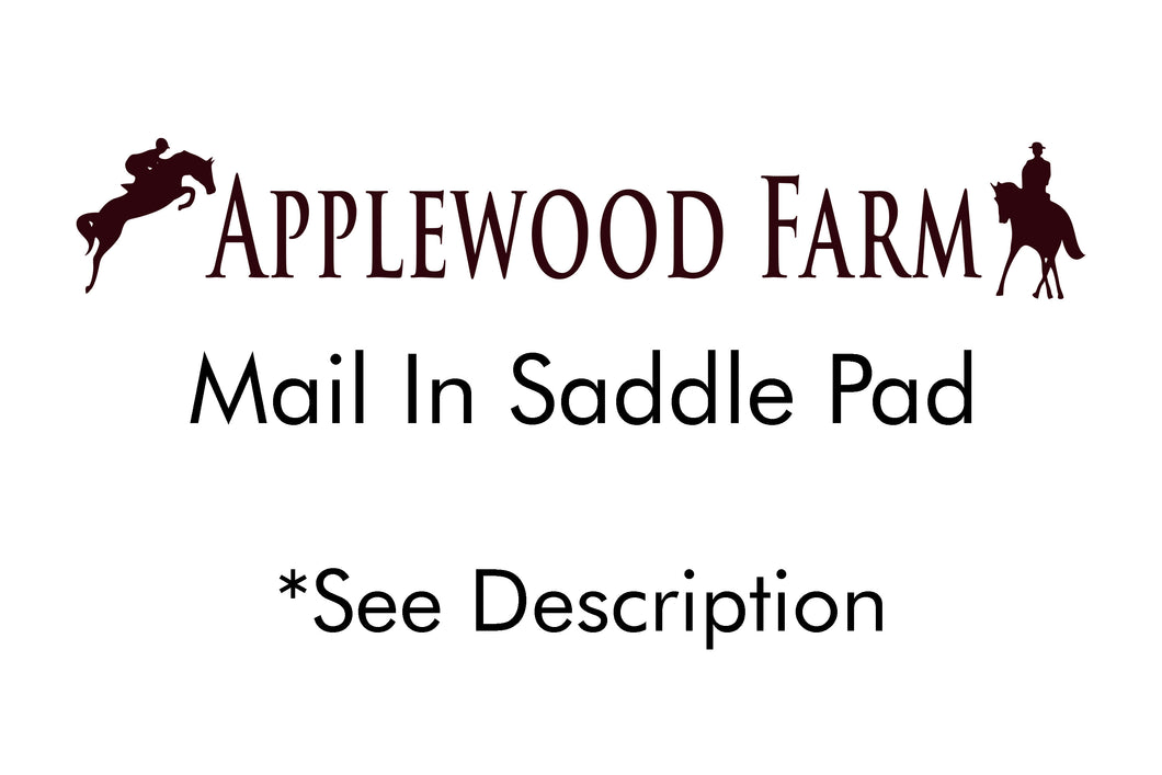 Applewood Farm- Mail in Ogilvy Saddle Pad