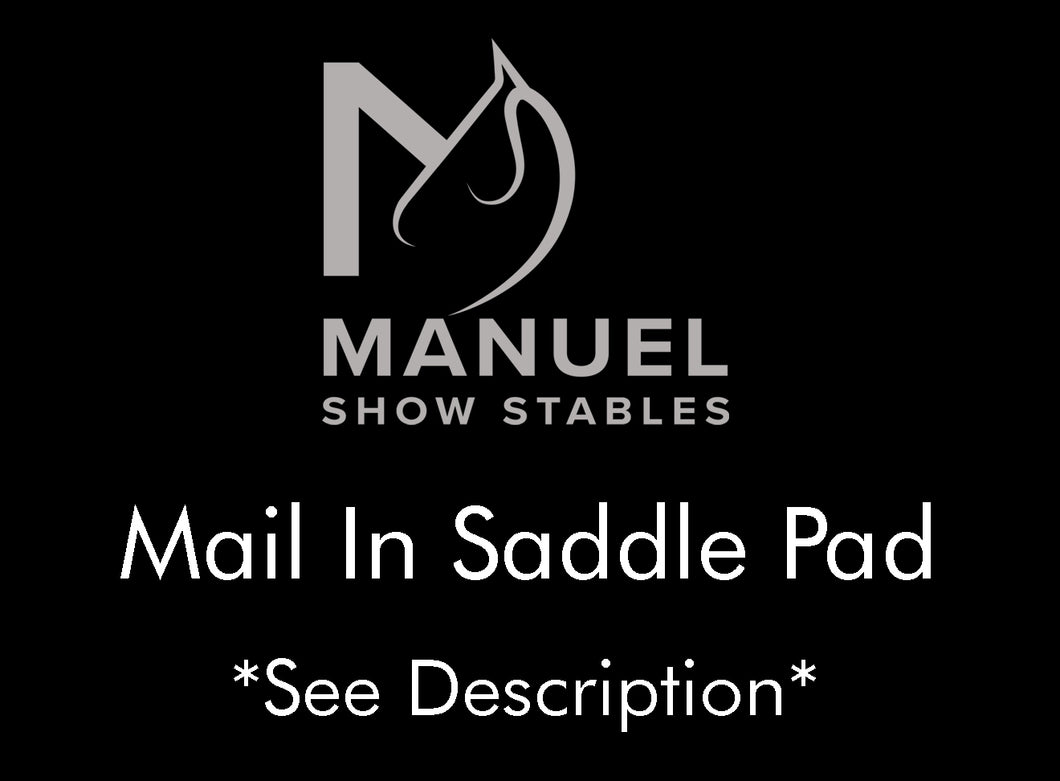 Manuel SS- Mail in Ogilvy Saddle Pad
