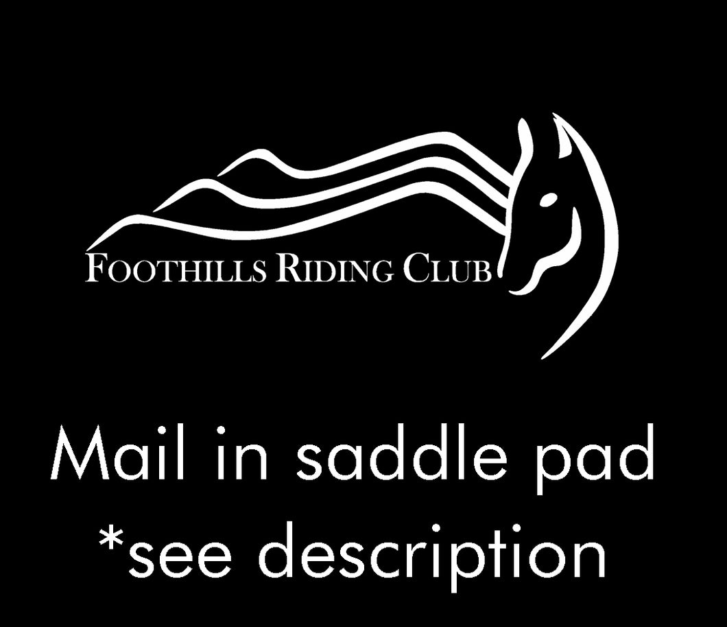 Foothills Riding Club - Mail in Ogilvy Saddle Pad