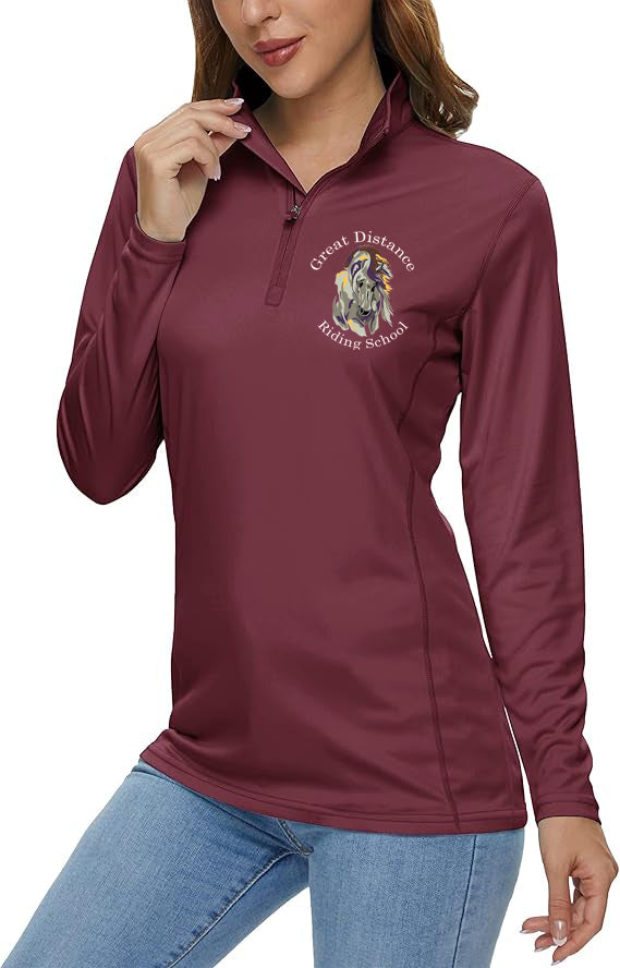 GDRS- GIDC- Women's Long Sleeve 1/4 Zip Sunshirt