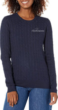 Load image into Gallery viewer, Keystone Eq - GIDC- Women's Essential Lightweight Long-Sleeve Cable Crewneck Sweater
