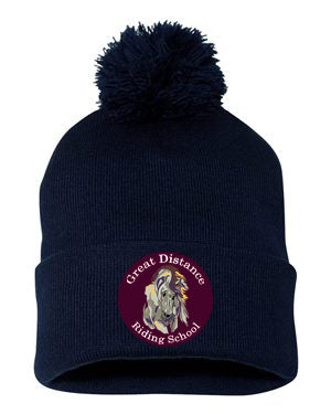 GDRS- Full Color Leather Patch- Winter Pom Hat