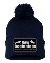 Load image into Gallery viewer, NBOTTB- Leather Patch- Winter Pom Hat
