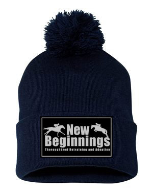 NBOTTB- Leather Patch- Winter Pom Hat