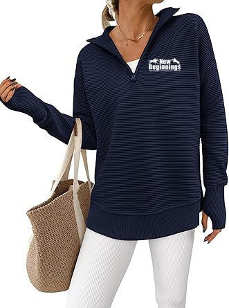 NBOTTB - GIDC- Womens Quarter Zip Ribbed Pullover