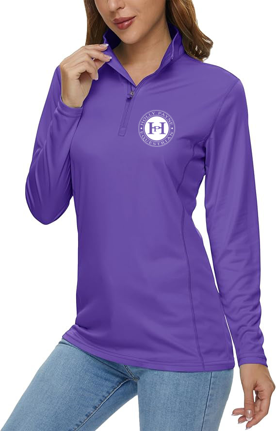 HPE - GIDC- Women's Long Sleeve 1/4 Zip Sunshirt