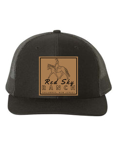 Red Sky Ranch- Richardson- Leather Patch- Trucker Hat