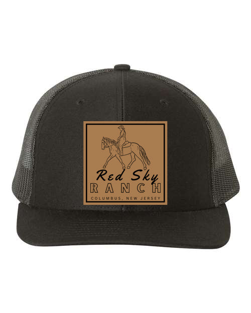 Red Sky Ranch- Richardson- Leather Patch- Trucker Hat